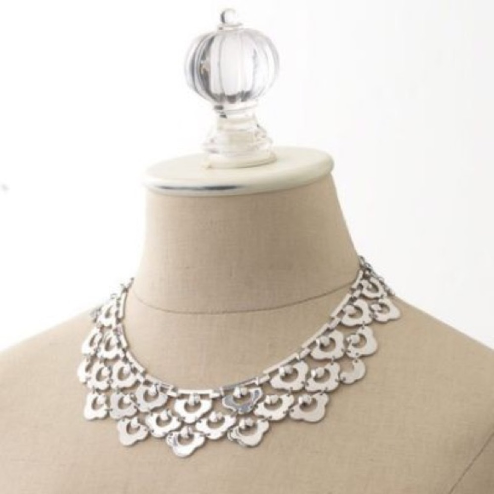 Silver statement necklace by Stella & Dot